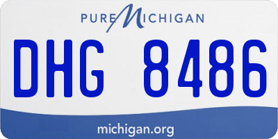 MI license plate DHG8486