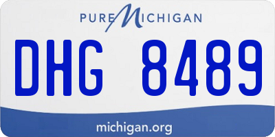 MI license plate DHG8489