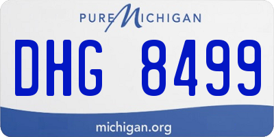 MI license plate DHG8499