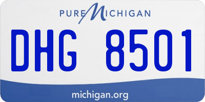 MI license plate DHG8501