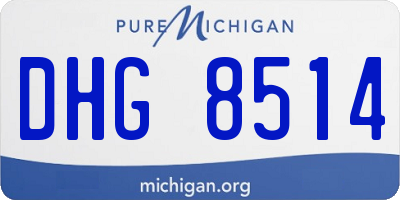 MI license plate DHG8514