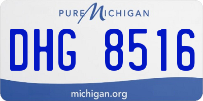 MI license plate DHG8516