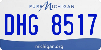 MI license plate DHG8517