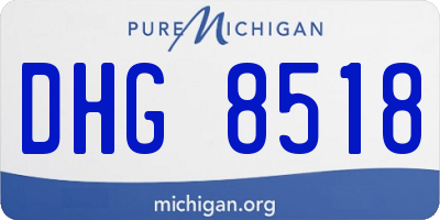 MI license plate DHG8518