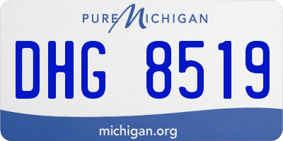 MI license plate DHG8519
