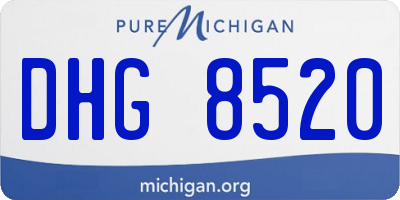 MI license plate DHG8520