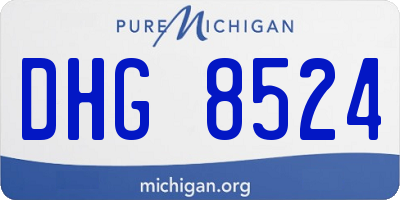 MI license plate DHG8524