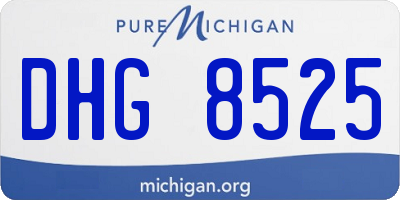 MI license plate DHG8525