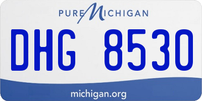 MI license plate DHG8530