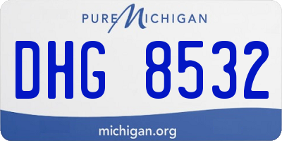 MI license plate DHG8532