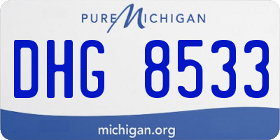 MI license plate DHG8533