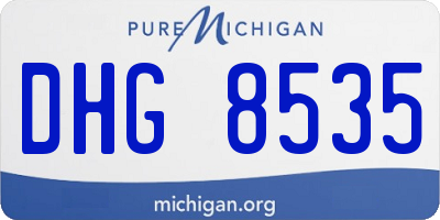MI license plate DHG8535