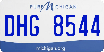 MI license plate DHG8544