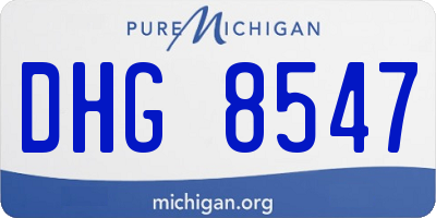MI license plate DHG8547