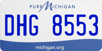 MI license plate DHG8553