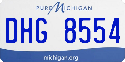 MI license plate DHG8554