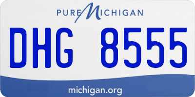 MI license plate DHG8555