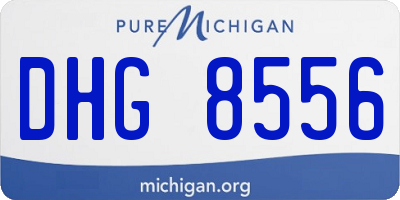 MI license plate DHG8556