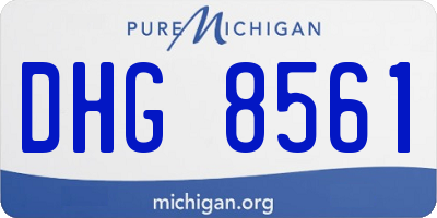 MI license plate DHG8561