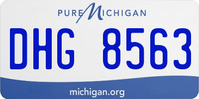 MI license plate DHG8563