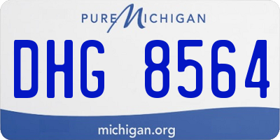 MI license plate DHG8564