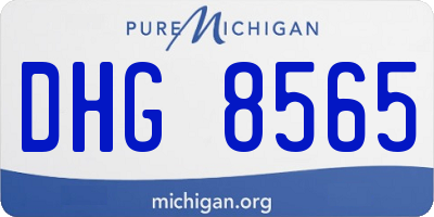 MI license plate DHG8565