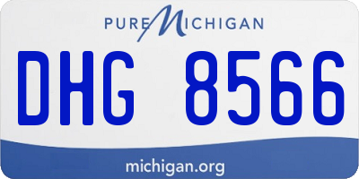 MI license plate DHG8566