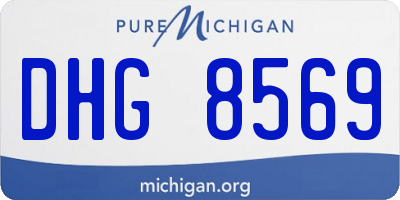 MI license plate DHG8569