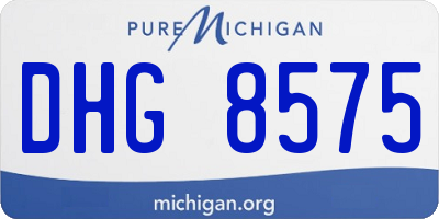 MI license plate DHG8575
