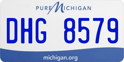 MI license plate DHG8579