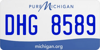 MI license plate DHG8589