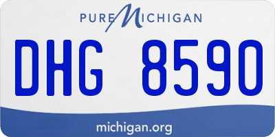 MI license plate DHG8590