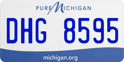 MI license plate DHG8595