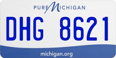 MI license plate DHG8621