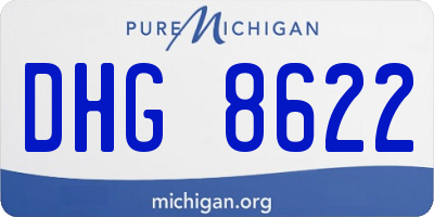 MI license plate DHG8622