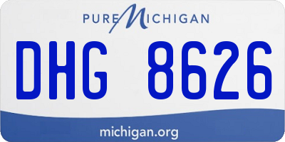 MI license plate DHG8626