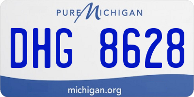 MI license plate DHG8628