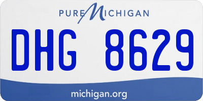MI license plate DHG8629