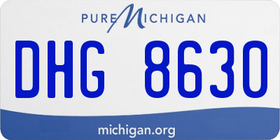 MI license plate DHG8630