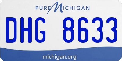 MI license plate DHG8633