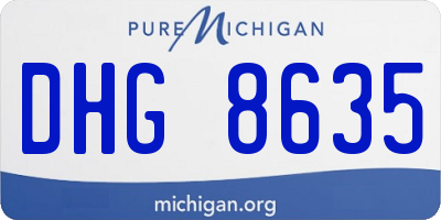 MI license plate DHG8635