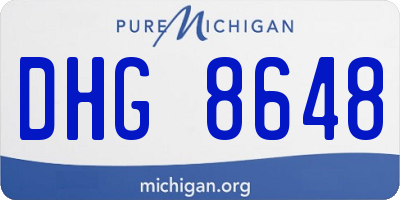 MI license plate DHG8648