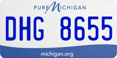 MI license plate DHG8655