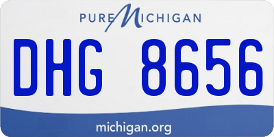 MI license plate DHG8656
