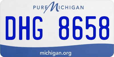 MI license plate DHG8658