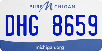 MI license plate DHG8659