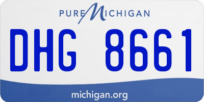 MI license plate DHG8661