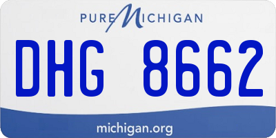 MI license plate DHG8662