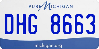 MI license plate DHG8663