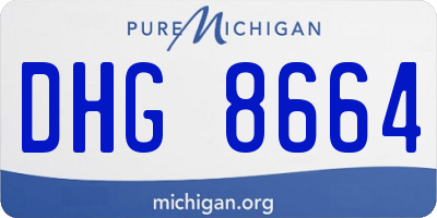 MI license plate DHG8664